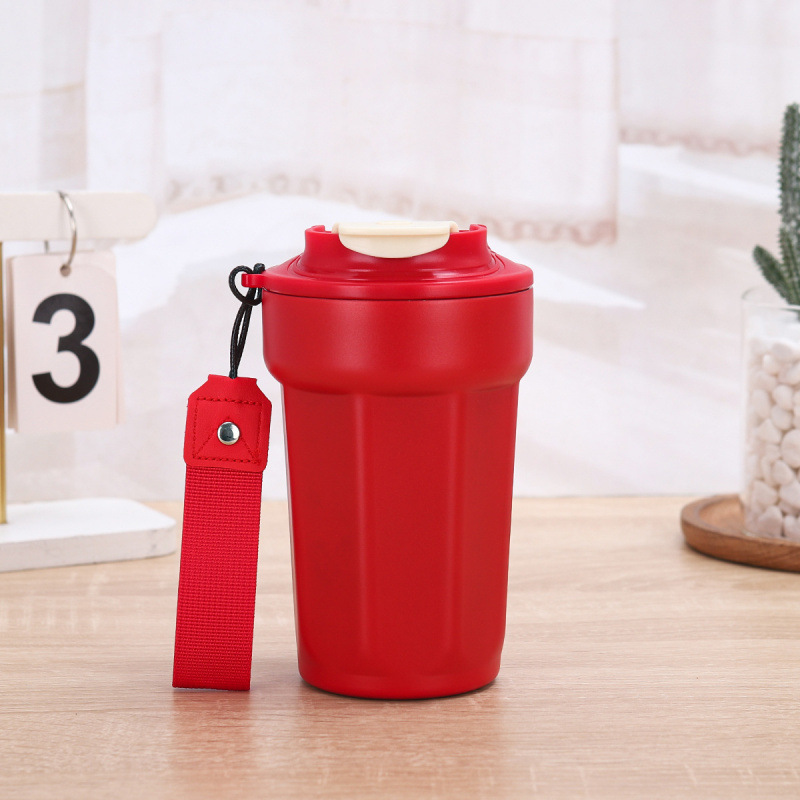 Taza de octogono 450m rojo