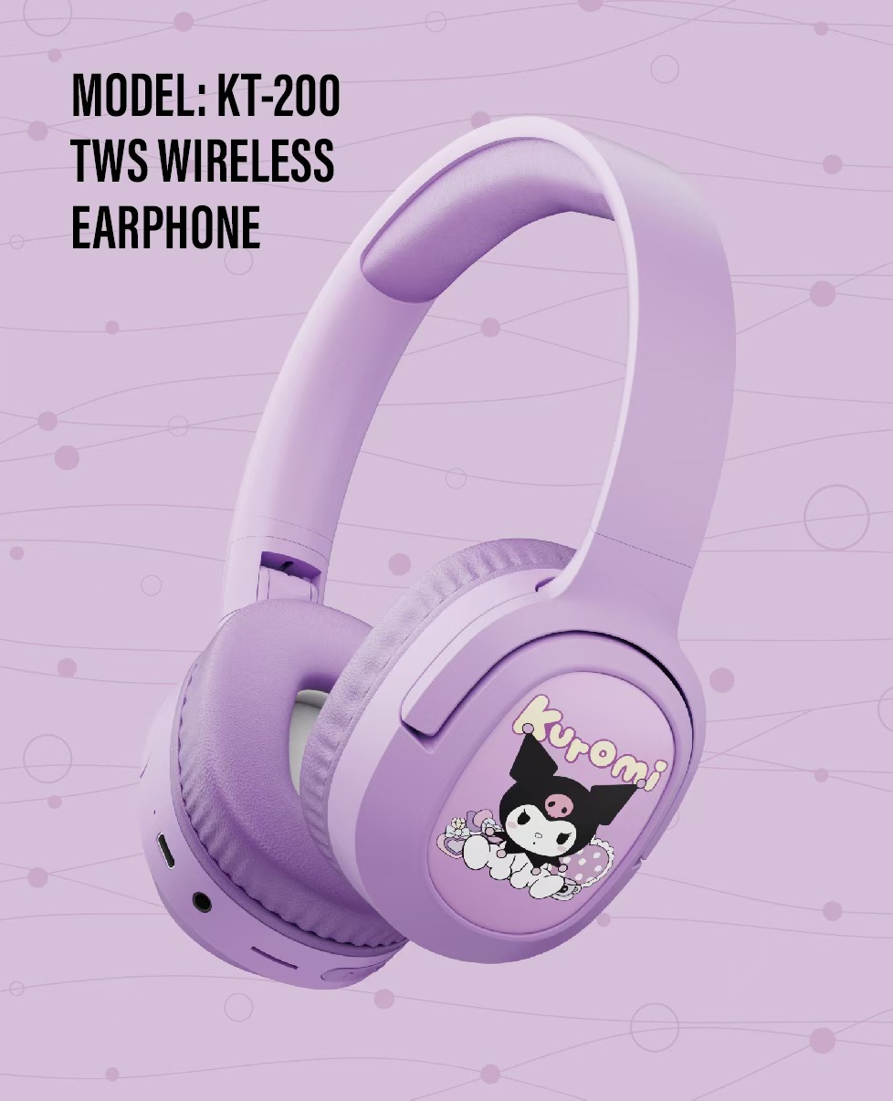 Nuevo KT-200 transfronterizo de celebridades de Internet auriculares Bluetooth patrón de dibujos animados lindo auriculares de aprendizaje para niños al por mayor image 6