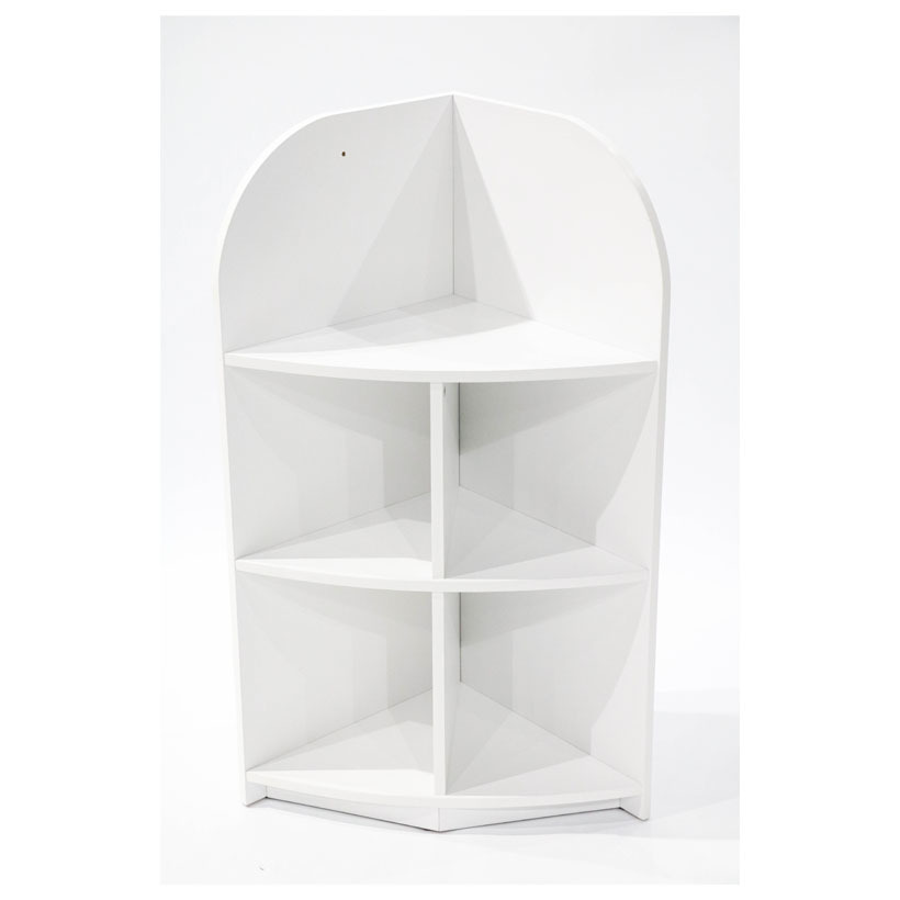 Gabinete de esquina contra la pared, pequeño tipo de casa de madera sólida, estante de esquina, estante de esquina, almacenamiento moderno y simple. image 5