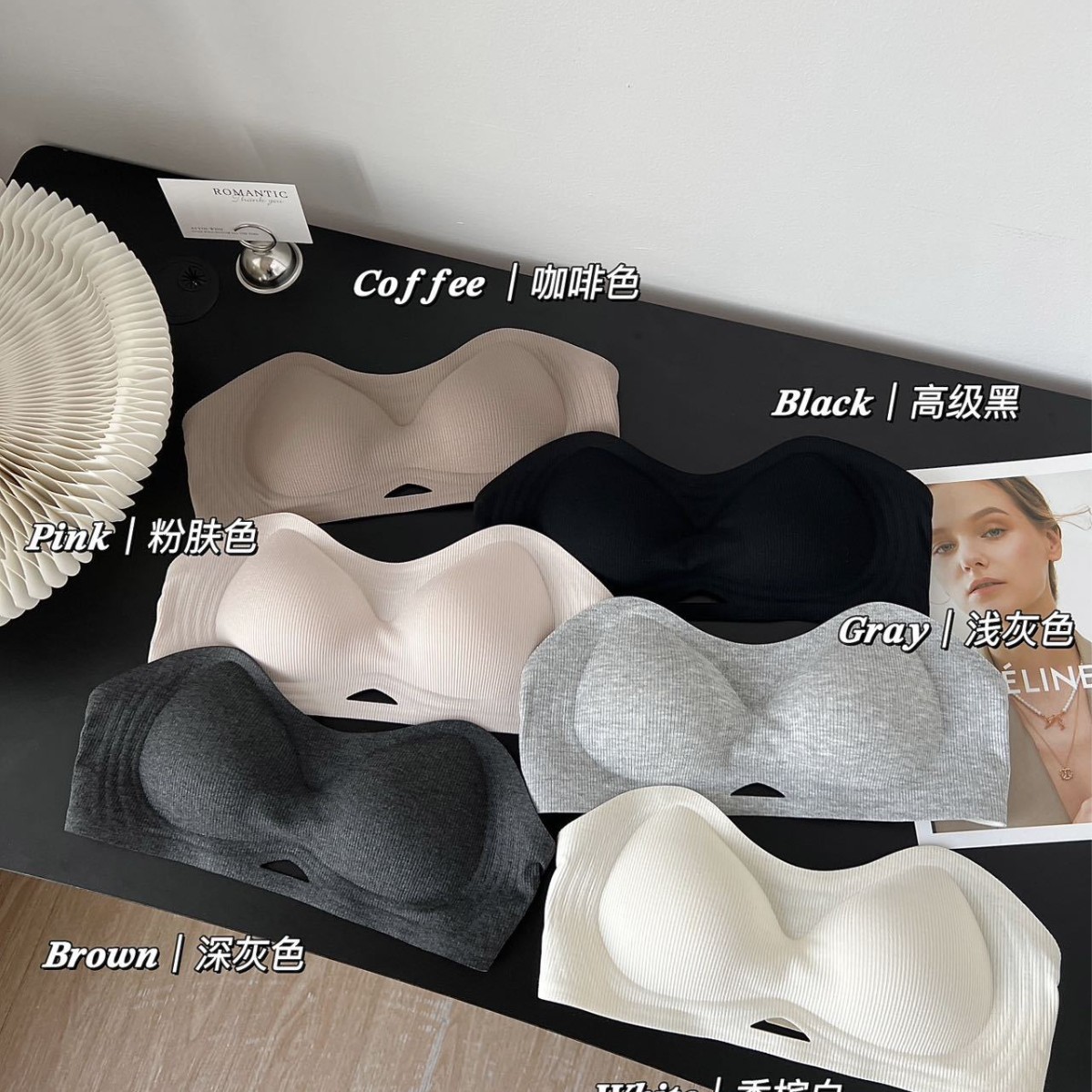 Venta directa de fábrica comercio electrónico transfronterizo Sudeste de Asia Vietnam Tailandia damas sin costuras sujetador de recogida lateral cómodo