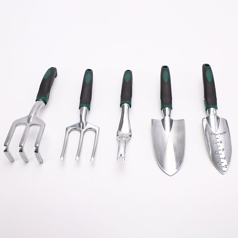 Herramientas de jardinería herramientas de jardín traje de jardín pala aleación de aluminio de magnesio pala Tenedor de hierro de silicona traje de mango de dos colores rodillera