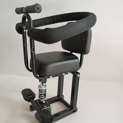 battery car motorcycle scooter: Motorcycle child seat - 801-shock-absorbing-full-circumference-binder-anti-collision-pad-black