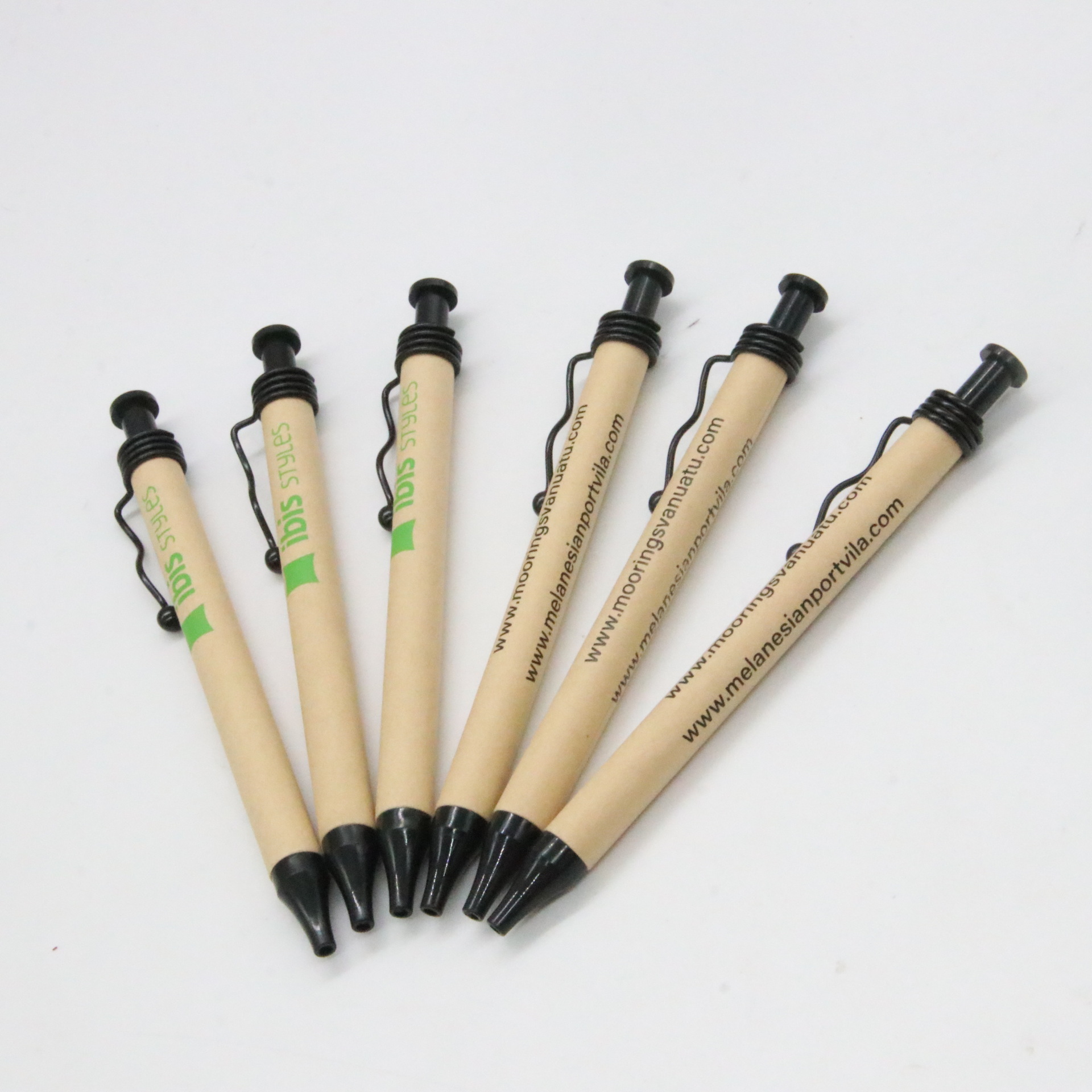 Protección del medio ambiente al por mayor bolígrafo tubo de papel pluma láser logo en stock publicidad superventas caliente-venta