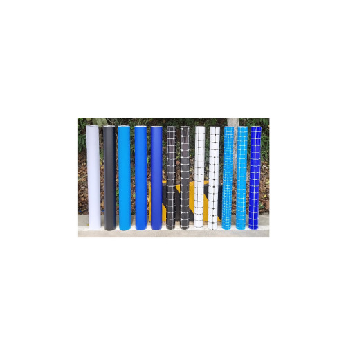 Solid color medium blue fish tank background paper HD seafood pool background sticker Self-adhesive aquarium decoration sticker