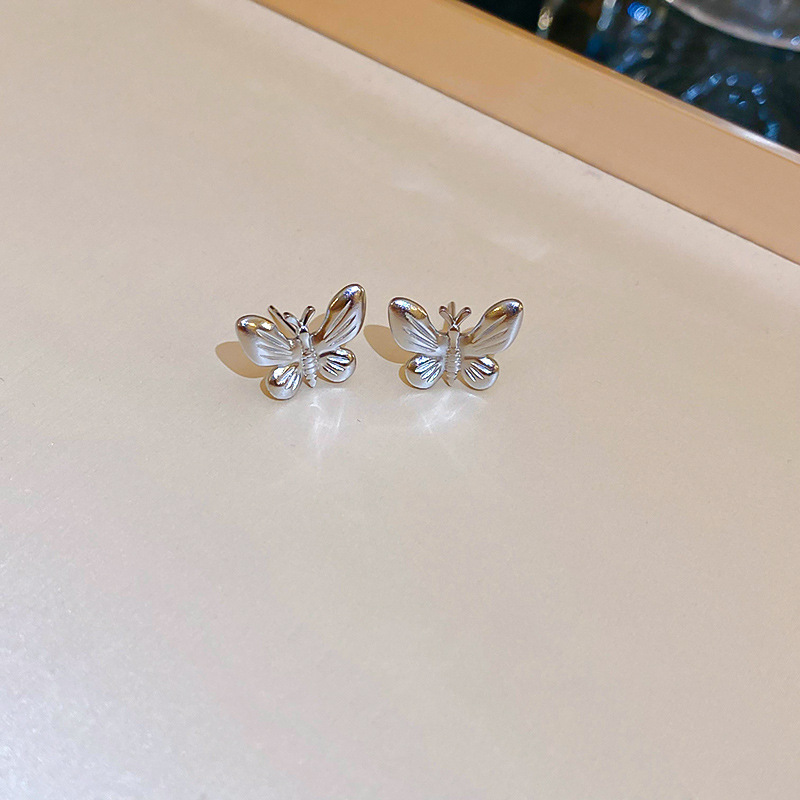 Pendientes de doble cara de la Perla del diamante de la aguja de plata Corea del Sur ins elegante pendientes de estilo frío pendientes de diseño de moda para las mujeres