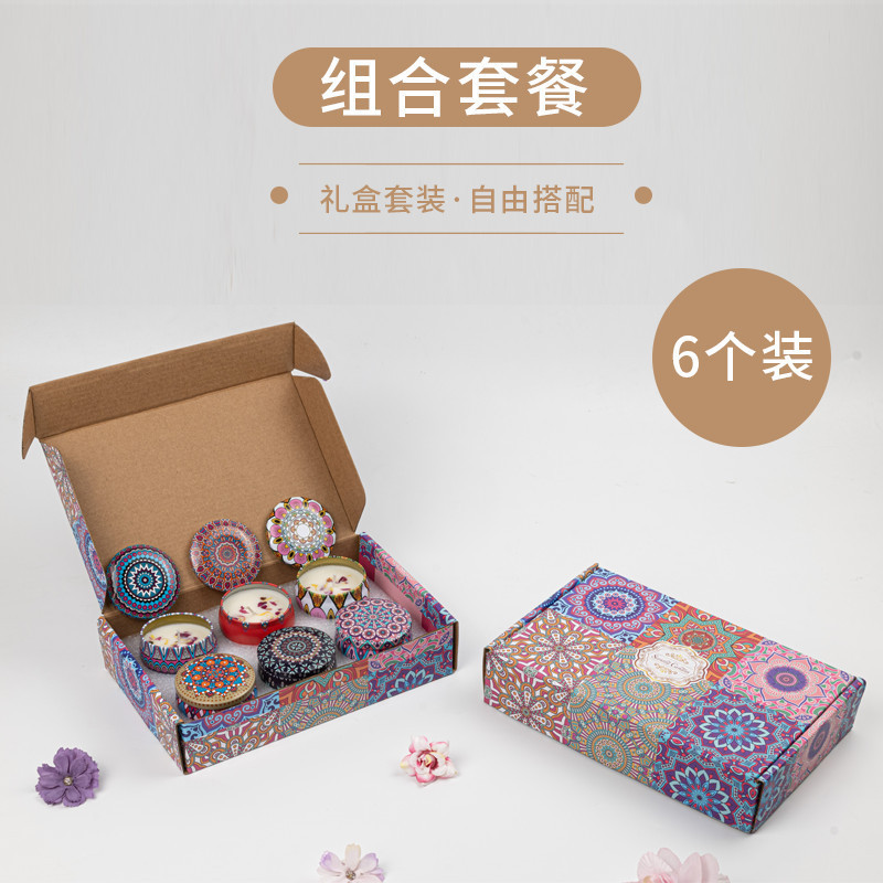 アロマキャンドル2.4.6.8.9.12ギフトボックスセット大豆ワックスギフトボックスセットロマンチックなクリスマスギフトボックス誕生日プレゼント|undefined
