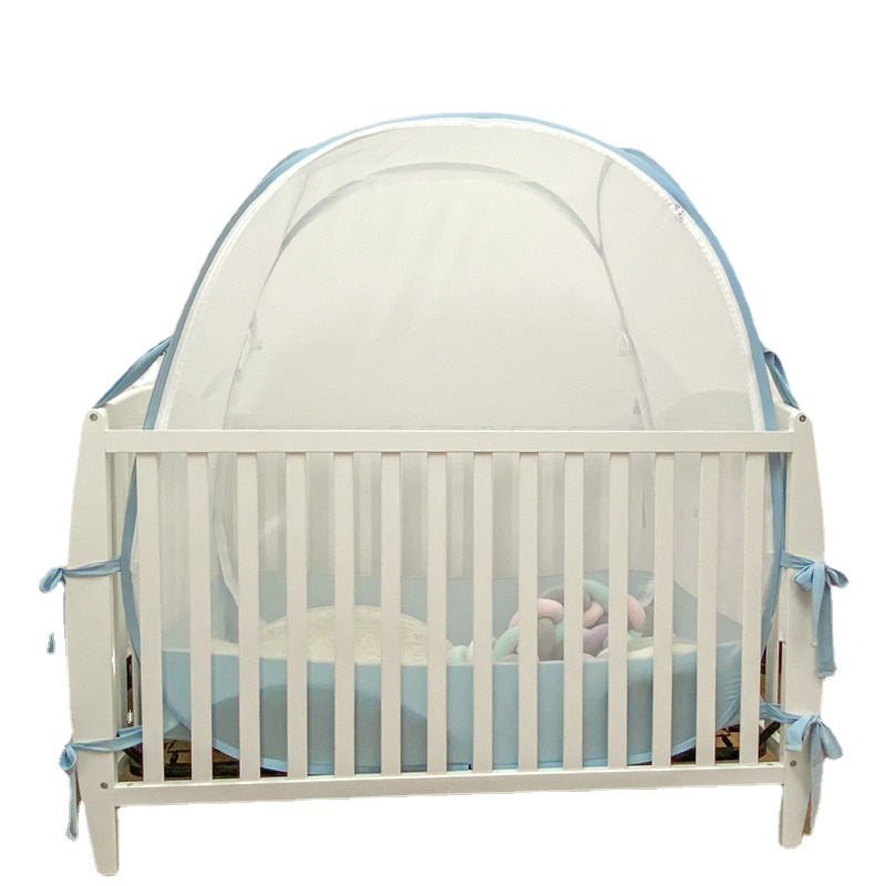 免安装防摔婴儿床 蚊帐 加厚钢线亚马逊工厂直销弹出式折叠蒙古包