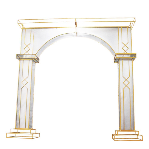 New Style Iron Arch Wedding Sunlight Film Prop Decoration Transparent Film Display Stage Background Film Arch