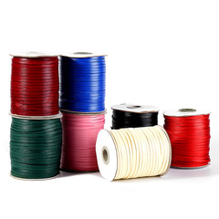 Manufacturer wholesale 2mm-6mm wax wire DIY braided rope clothing accessories accessories hangtag jewelry lanyard flat wax rope