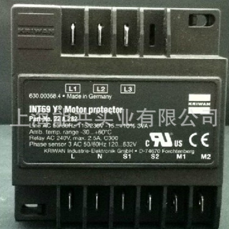 优势供应德国 KRIWAN INT69Y莱富康压缩机保护器订货号22A282