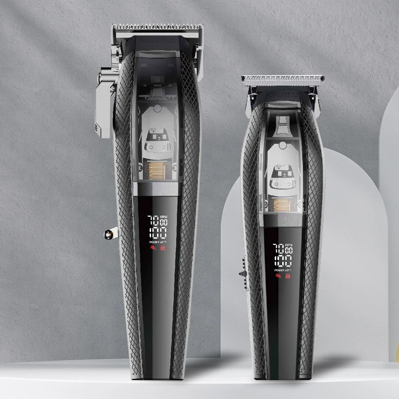 Магнитная левитирующая электрическая машинка для стрижки волос с индикатором заряда, электрический триммер для салонов и домашнего использования, машинка для стрижки с масляным двигателем, оптовая продажа с завода.