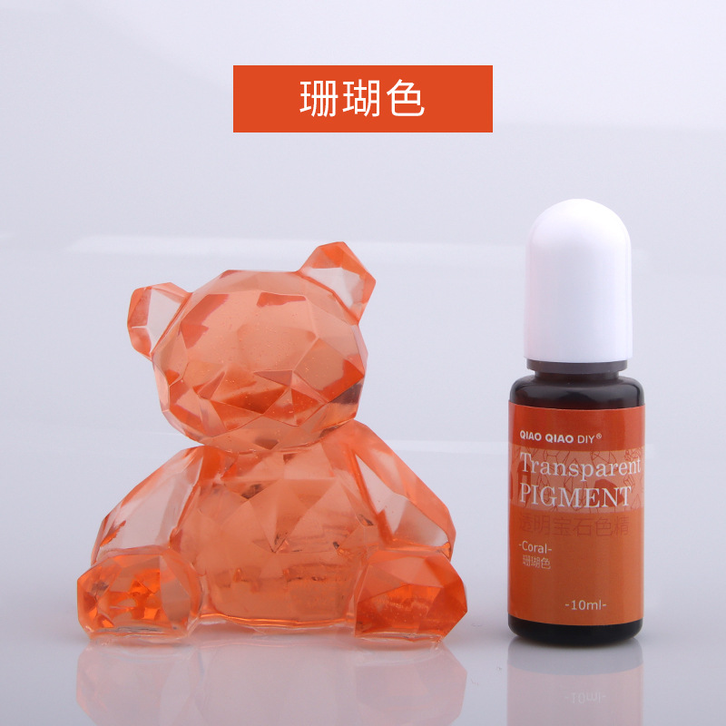 Qiaoqiao 24 colores transparente gema color esencia oleosa UV epoxi cristal epoxi color mezcla pasta fábrica descuento directo