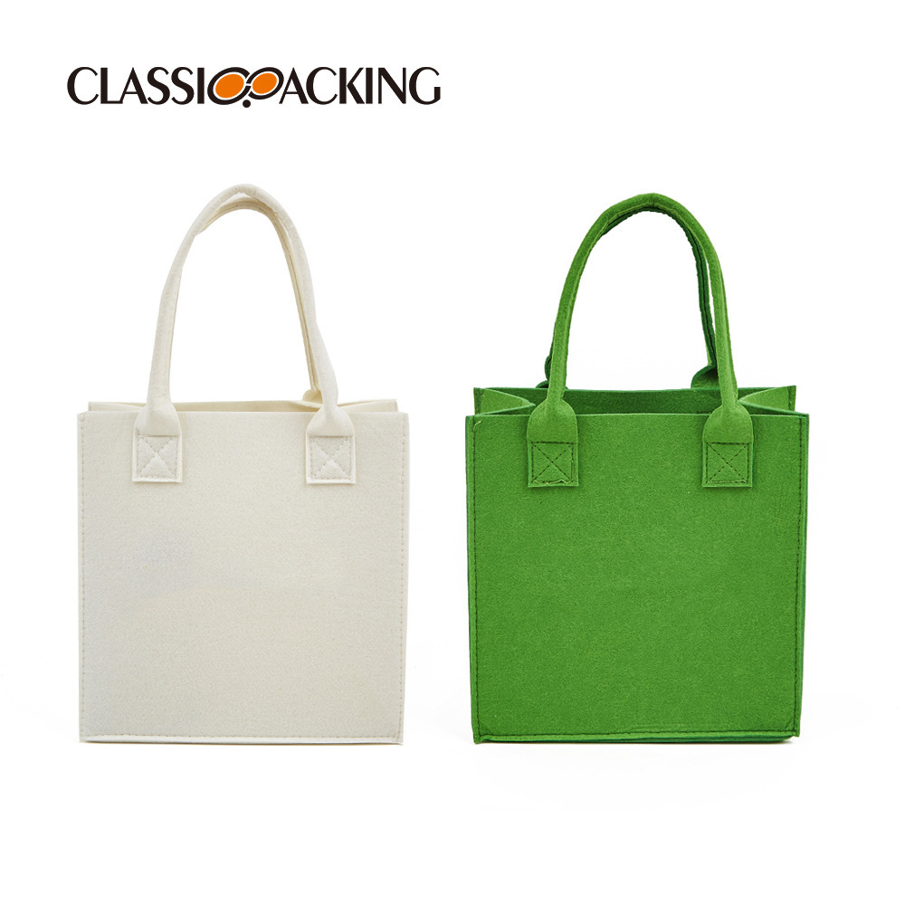 Bolso de fieltro al por mayor de fábrica, bolso de mano, bolso de regalo publicitario de gran capacidad, bolsa de compras, logotipo impreso