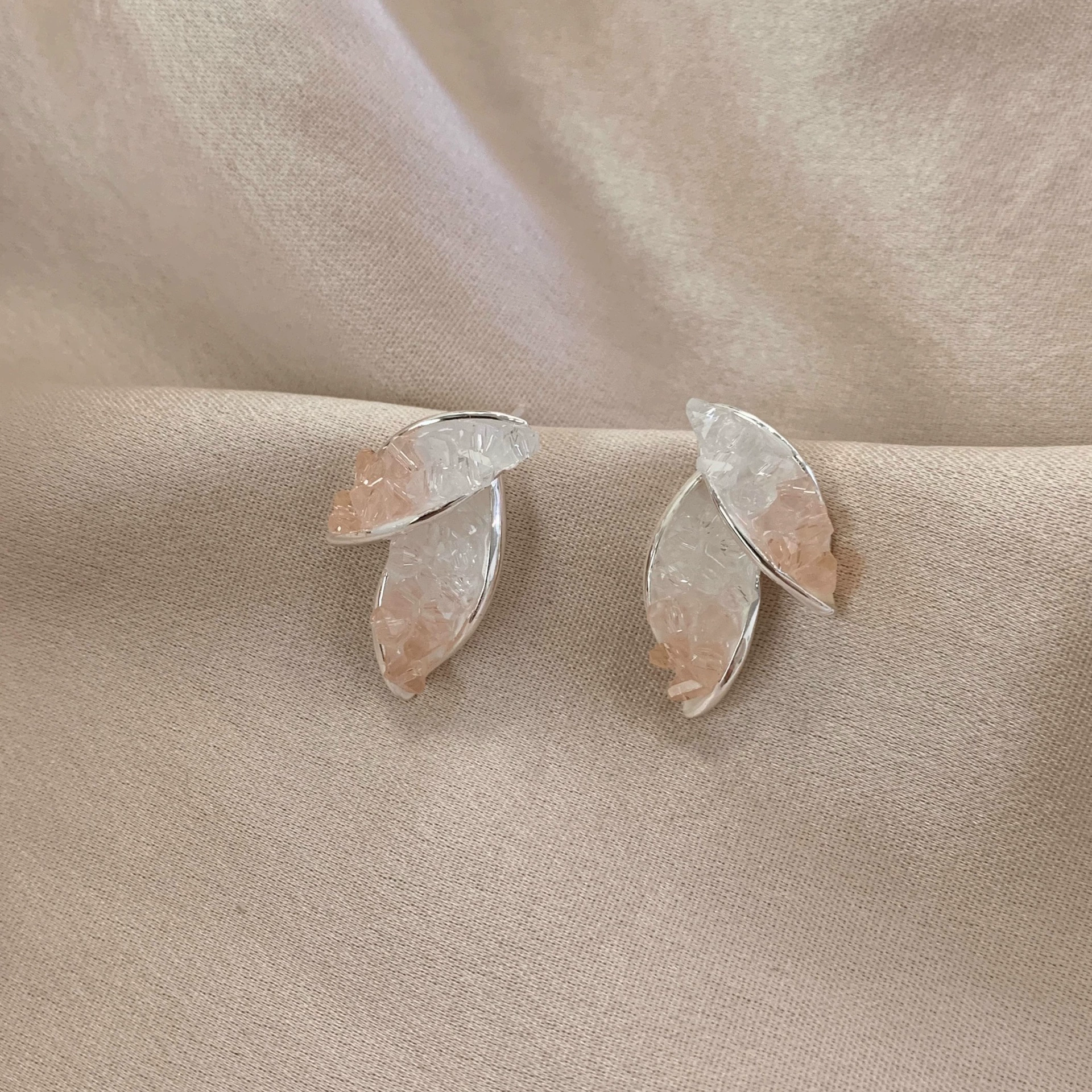 Кристальные серьги, модной дизайна свежие сережки-каблучки, заколки для ушей, стиль высокого качества, без пирсинга ушей