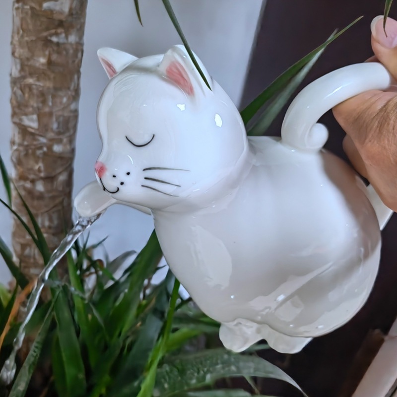 Creativo hogar Dachshund perrito cerámica hervidor de agua Pascua lindo animal gatito jardinería olla de leche