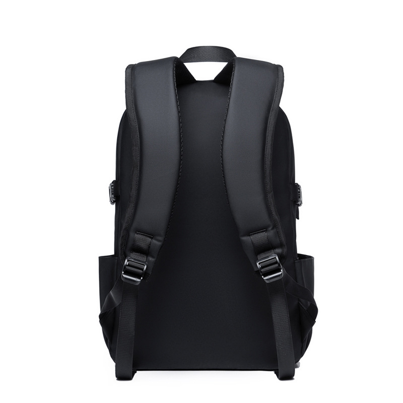 Mochila informal de gran capacidad para otoño, color sólido, versátil, para viajes de negocios, viajes, estudiantes y escolares.