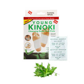 跨境批发kinoki足贴泰国姜盐艾草竹醋金箔英韩文英韩文足贴韩版