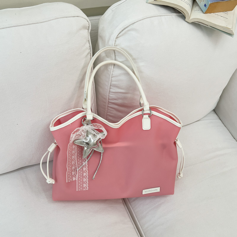 Bolsa de gelatina de gran capacidad para mujeres 2026 verano nuevo estilo coreano de moda bolso de hombro axilar de viaje bolsa de ocio