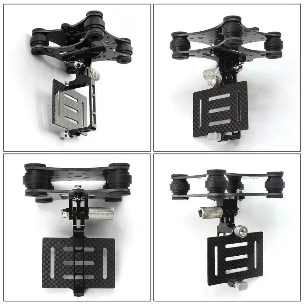 GoPro Hero Dog 2 Dog 3 Противоударный простой карбоновый подвес для Walkera QR X350 с четырьмя и шестью осями