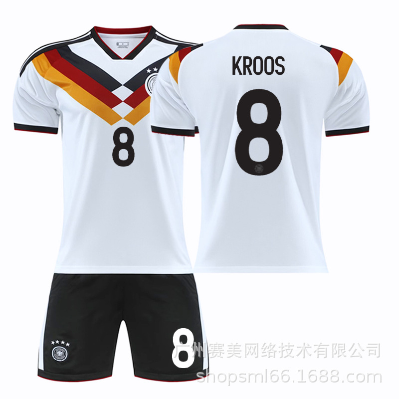 25-26 Selección nacional alemana No. 17 Wirtz Fútbol Trajes masculinos 8 Cross 13 Mueller Copa Mundial