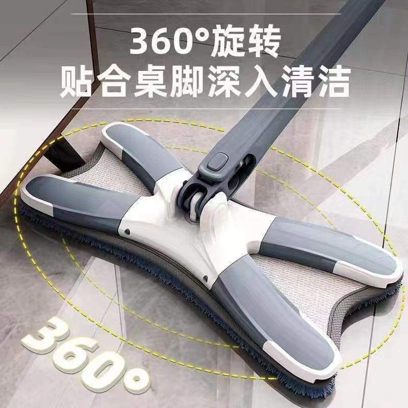 家用蝴蝶砖地免手洗拖把干湿圆头拖把自拧水除尘拖布拖地平拖吸水|undefined