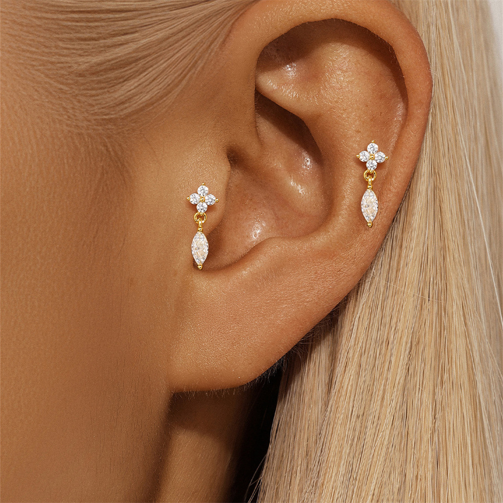 1g Weight 925 Sterling Silver Ear Needle Material Zircon Inlay Material Drop Earrings Classification 1 Pair Quantity Daily Occasion 925 Sterling Silver Material Heart Shape, Flower Pattern All Seasons Season Women's Gender Polished Finish Plating Design Simple Style Style 1 Pair 925 Sterling Silver Zircon 925 Sterling Silver Earrings Heart Shape Flower Drop Earrings 8