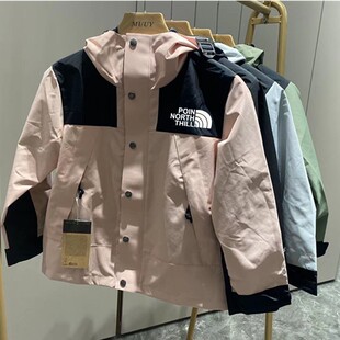 North Point Mountain Tnf1990 Children's Jacket Embroidered Jacket Top with American Version Men's Waterproof and Windproof Functional Jacket