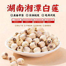 莲子干货去芯湘莲白莲红湘潭干莲子特产煮粥炖汤无芯磨皮莲子莲米