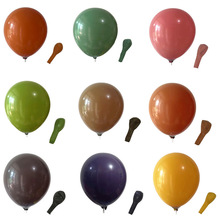 跨境复古色系加厚气球5寸10寸12寸18寸生日婚礼开业布置气球批发