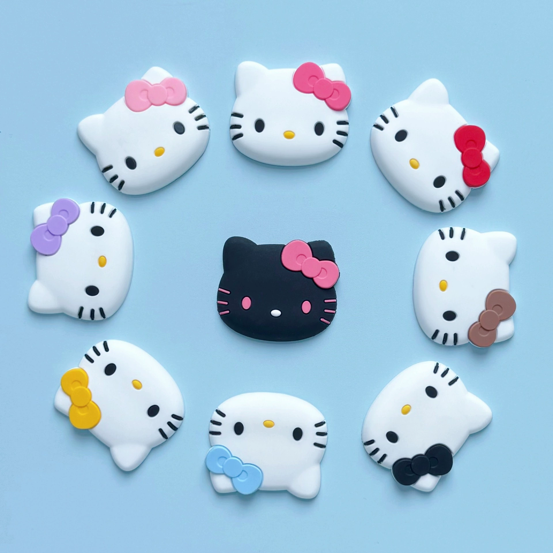 ПВХ мягкий клей-наклейка Hello Kitty KT котенок мягкий клей аксессуары для DIY чехол для мобильного телефона обувь декоративная наклейка