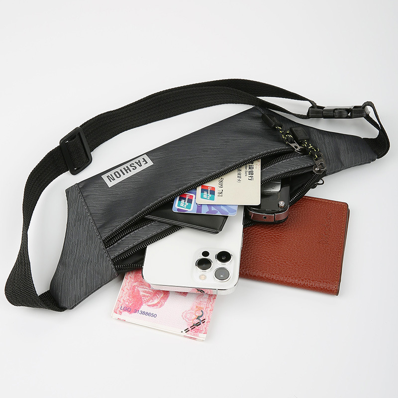 Deportes al aire libre multifuncional impermeable bolso de la cintura hombres y mujeres de gran capacidad caja registradora negocio sitio de construcción trabajo teléfono móvil bolsa