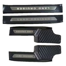 适用于24款丰田普拉多门槛条LC250改装霸道迎宾踏板内外后护板贴