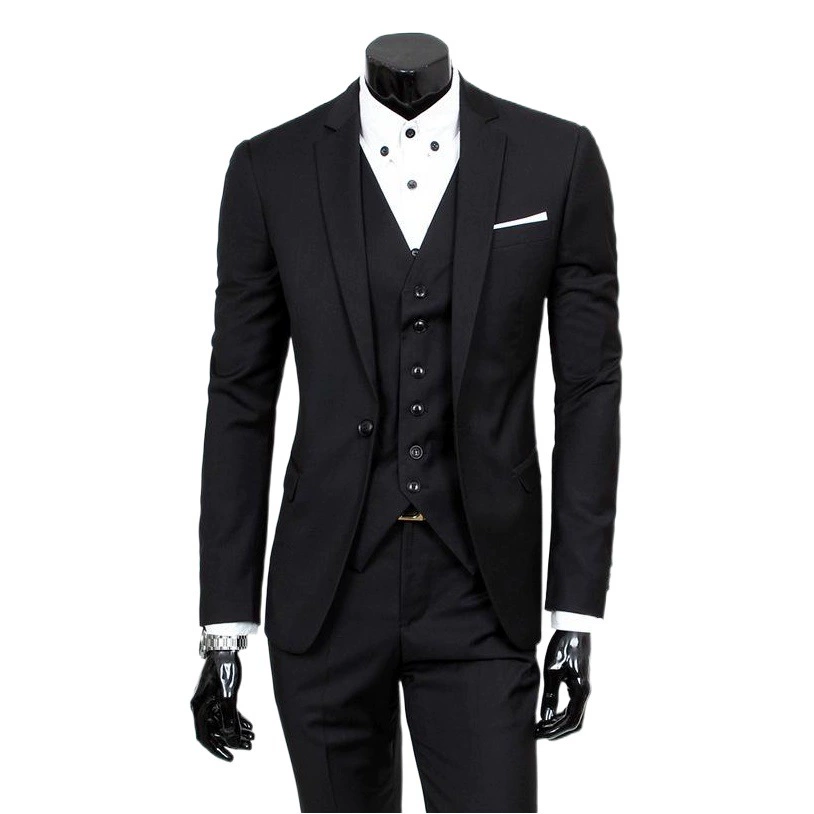 Костюм-костюм, мужской осенний приталенный Свадебный костюм из трех предметов, свадебное платье для жениха, Лучший мужской костюм, мужская деловая одежда, официальное платье
