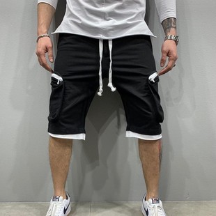 Trendy Brand Fitness Men's Summer New Sports Pants Multi-pocket Casual Cross-border Workwear Shorts