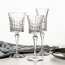 法国进口cda水晶玻璃钻石复古红酒杯情迷香槟杯高脚杯威士忌酒杯