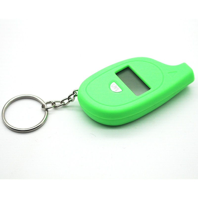 Cross-border best-selling mini tire pressure gauge keychain, digital display tire pressure gauge, customizable with logo, mini tire pressure gauge