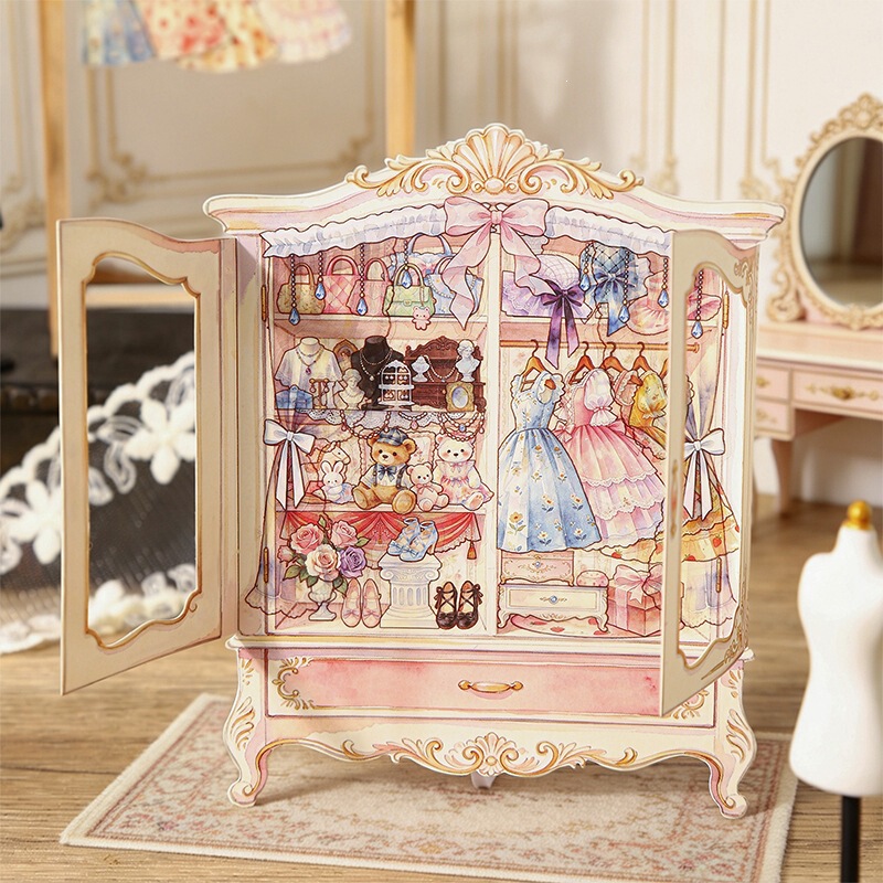 Tomato Sauce Scenery Sticker Pack: Vintage Rococo Style DIY Scene Decoration Collage for Girls' Window Display and Journaling