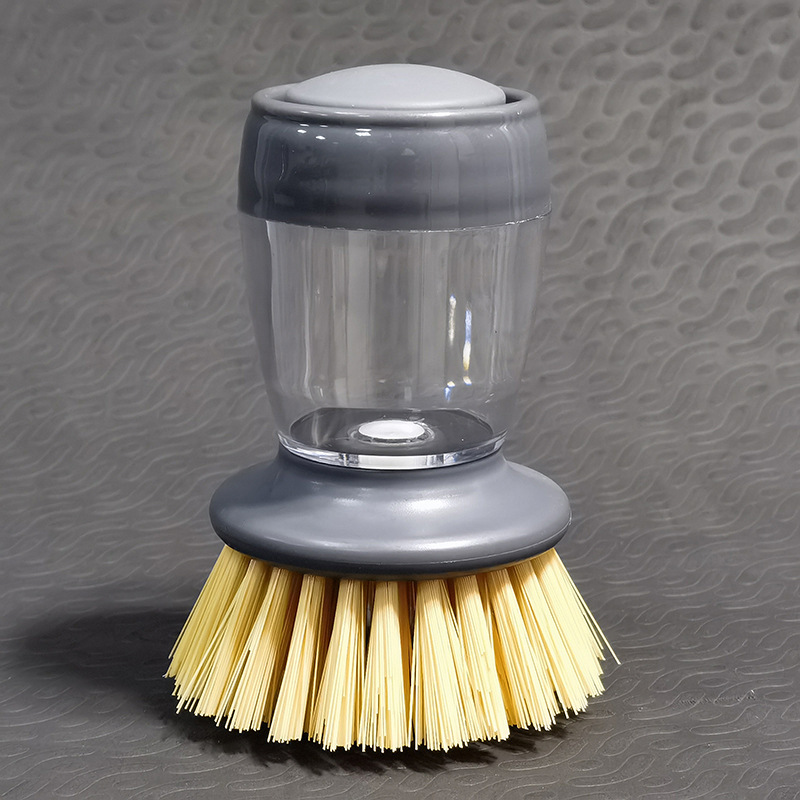 Cepillo multifuncional, mango largo, adición de líquido de alta eficiencia, cepillo de limpieza, cepillo, tazón, líquido automático, cocina doméstica, cepillo de lavado de mango largo