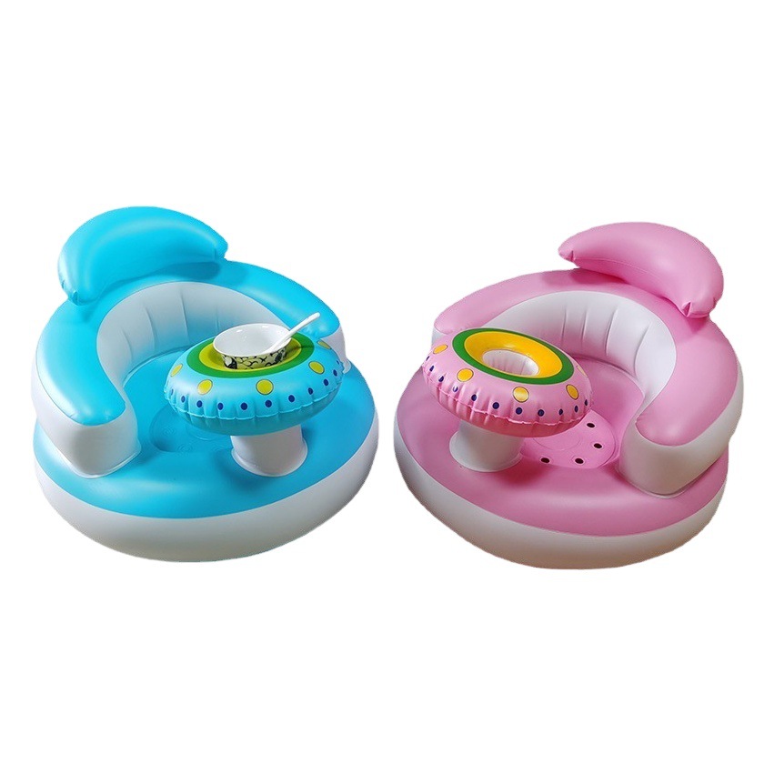 Flying saucer inflatable baby learning chair sofa pvc material baby learning to sit artifact factory spot