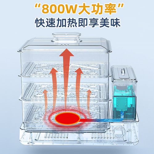 New Product Large Capacity Electric Steamer Household Smart 24L Famous Electric Hot Breakfast Steam Cooker Manufacturer Wholesale