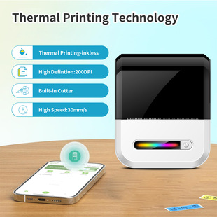 Cross-Border New U1 Self-Adhesive Small Portable Wireless Bluetooth Thermal Printer Flap Pocket Pants Mini Label Machine