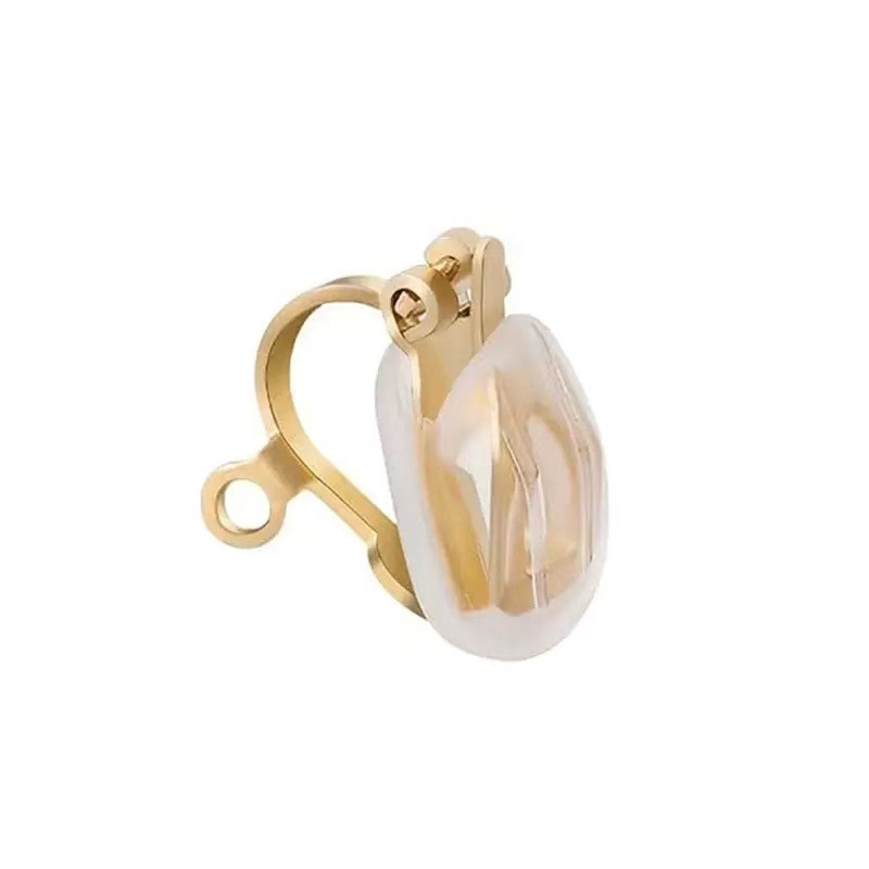 One triangular clip earring strap [gold]