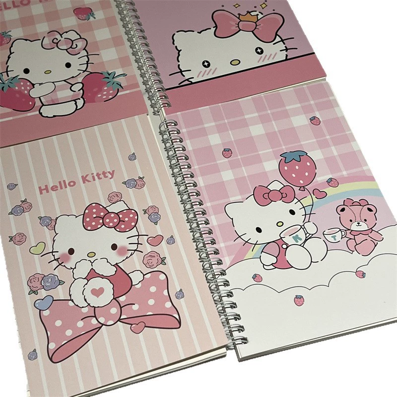 Тетрадь Notebook (Hello Kitty) A5 спиральная пружина, толстая бумага, школьная тетрадь с милой обложкой