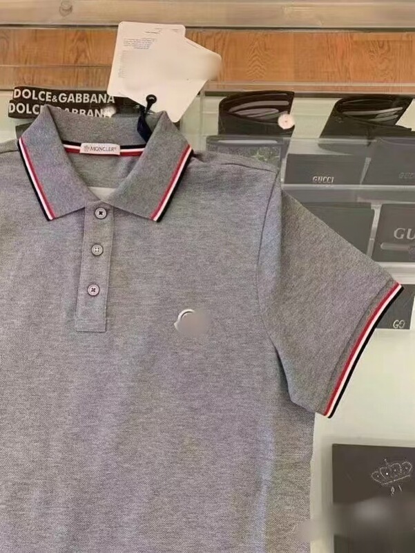 クロスボーダー夏ポロシャツメンズビジネスファッションカジュアルラペルコットン半袖Tシャツレディース刺繍トレンドブランドカップル|undefined
