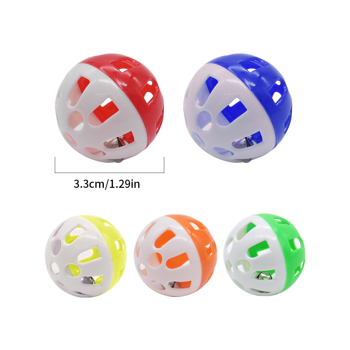 Juguetes para gatos domésticos para aliviar el aburrimiento Bola de campana hueca Juguetes para gatos con sonido Productos para mascotas Auto-Hi Bola de juguetes para gatos al por mayor