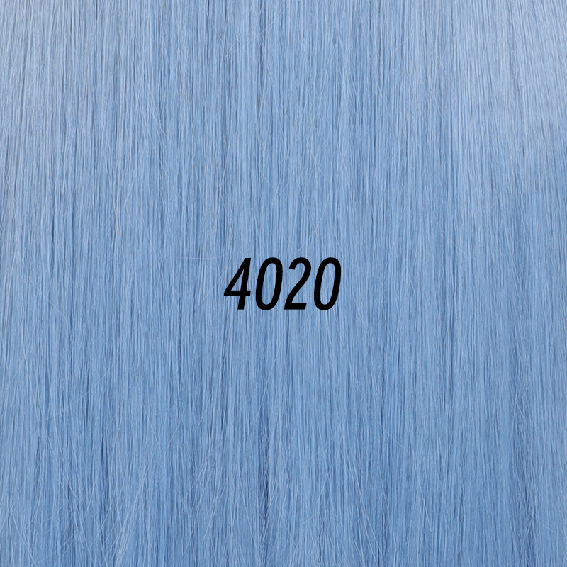 Universal hand hook long straight bangs style sea salt blue