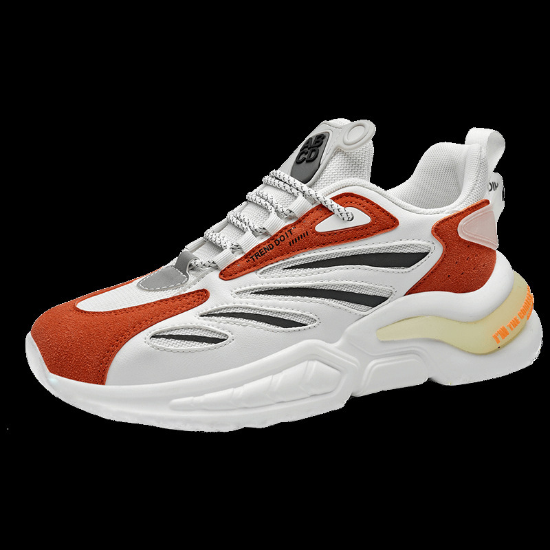 Zapatos de hombre transfronterizos primavera nuevos zapatos casuales transpirables ligeros zapatos deportivos para hombres zapatos de moda luminosos bajos al por mayor