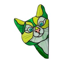 SֱN Stained Glass Cat Window Hangerͨ؈ﴰNb