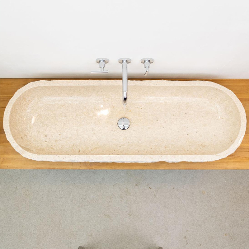 Factory Direct Sales Natural Marble Accessible Luxury Simple Style Washbasin Countertop Plate Hotel House Bathroom Outdoor Standing Plate