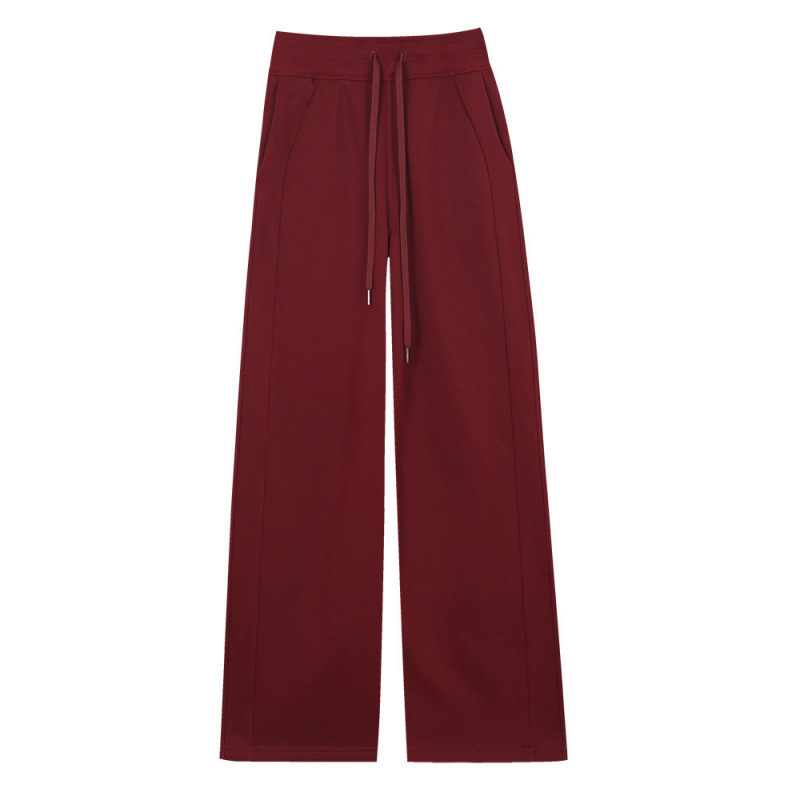 Angora red scuba sweatpants / 2 yards
